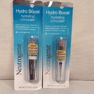 2 Neutrogena Hydro Boost Hydrating Concealer Fair 10 NEW